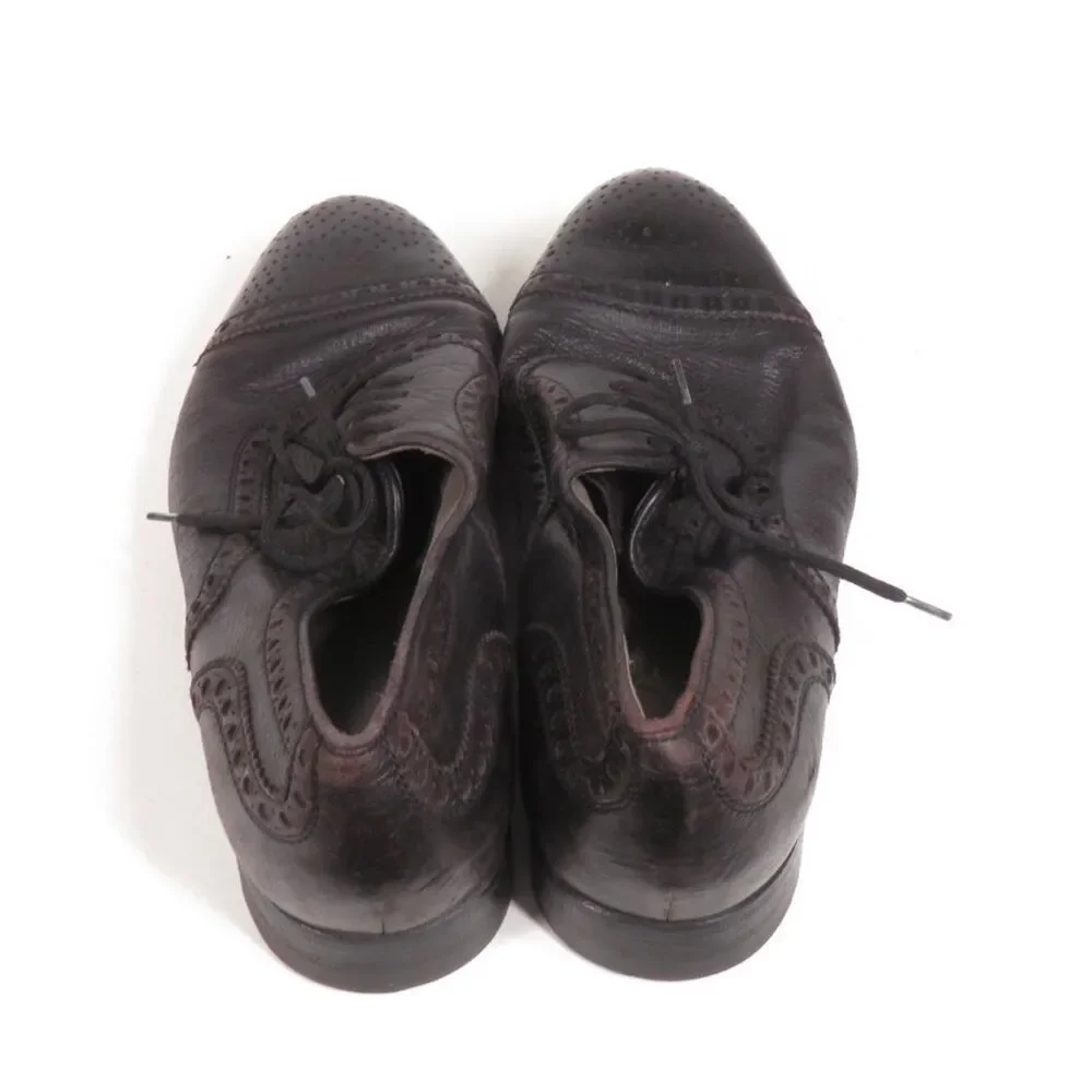 Florsheim Black Soft Flexible Leather Wingtip Brogue Oxford Shoes Men Size 8.5